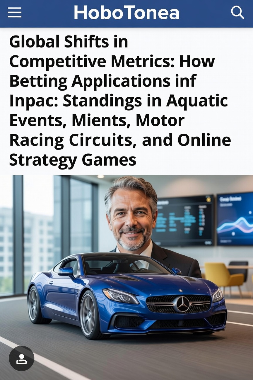 Betting app interfaces displaying real-time odds for swimming events and motor racing alongside performance dashboards