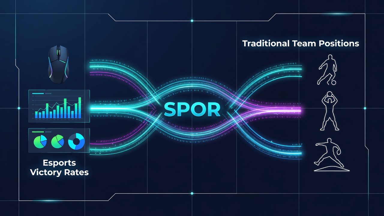 Screenshot of a sportsbook dashboard displaying interlinked esports and traditional sports performance metrics